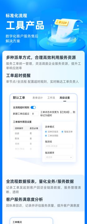 工单产品介绍长图海报