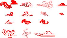 中国祥云矢量图花纹