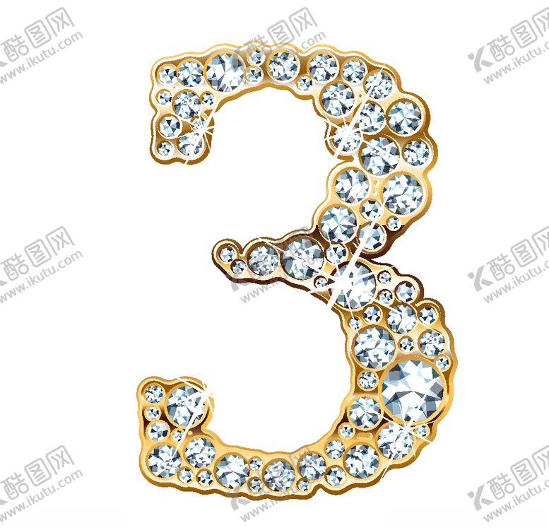 编号：13505709201809344081【酷图网】源文件下载-矢量钻石字母