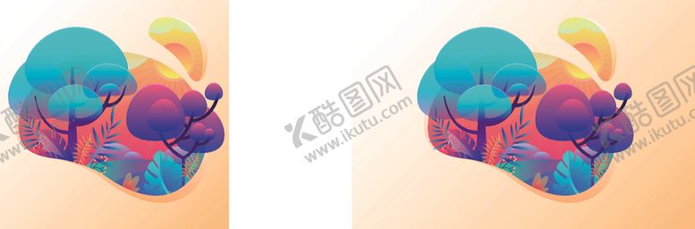 编号：55142506240722012126【酷图网】源文件下载-扁平风景