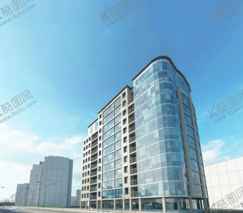 编号：87690110100828320536【酷图网】源文件下载-C4D模型写字楼