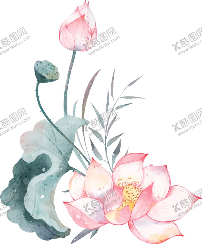 编号：52036010251801228786【酷图网】源文件下载-水彩花卉