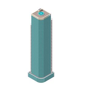 七款等距城市建筑模块