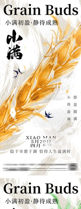 小满节气海报