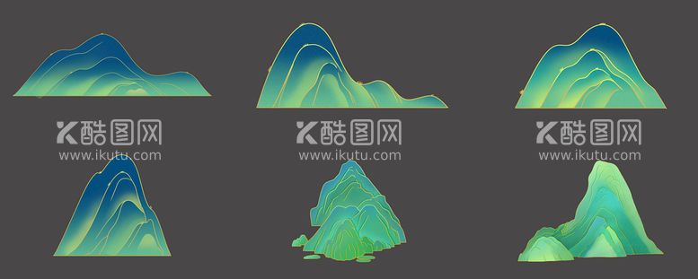 编号：38536111072256102561【酷图网】源文件下载-古风中国风青山远山山峰