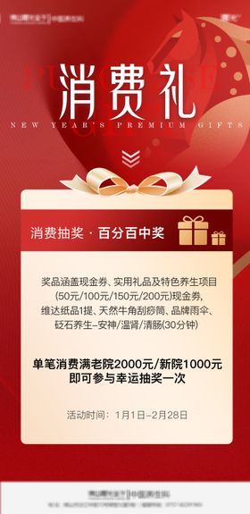 新年消费礼海报