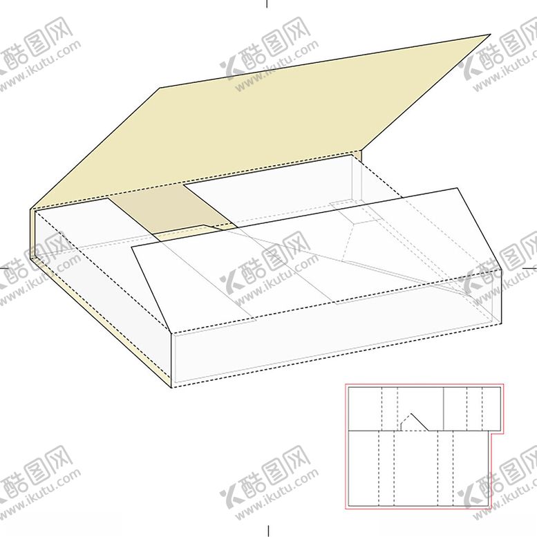 编号：99443401310452351123【酷图网】源文件下载-礼盒立面展开图