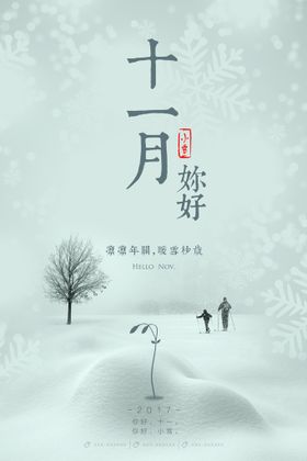 编号：84795309241703235269【酷图网】源文件下载-小雪海报