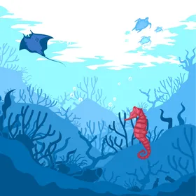 海洋背景相关底世界展板