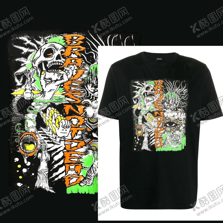 编号：14396409271202097035【酷图网】源文件下载-大牌男装骷髅