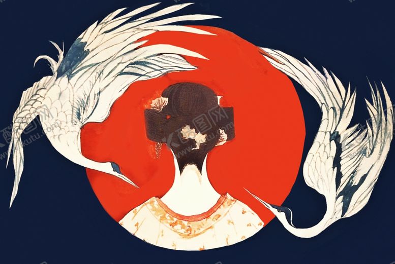 编号：65411905110730518957【酷图网】源文件下载-仙鹤海报背景图片