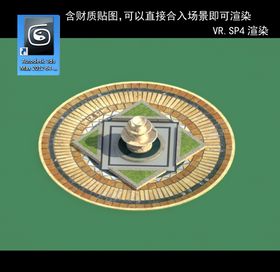 圆形拼花