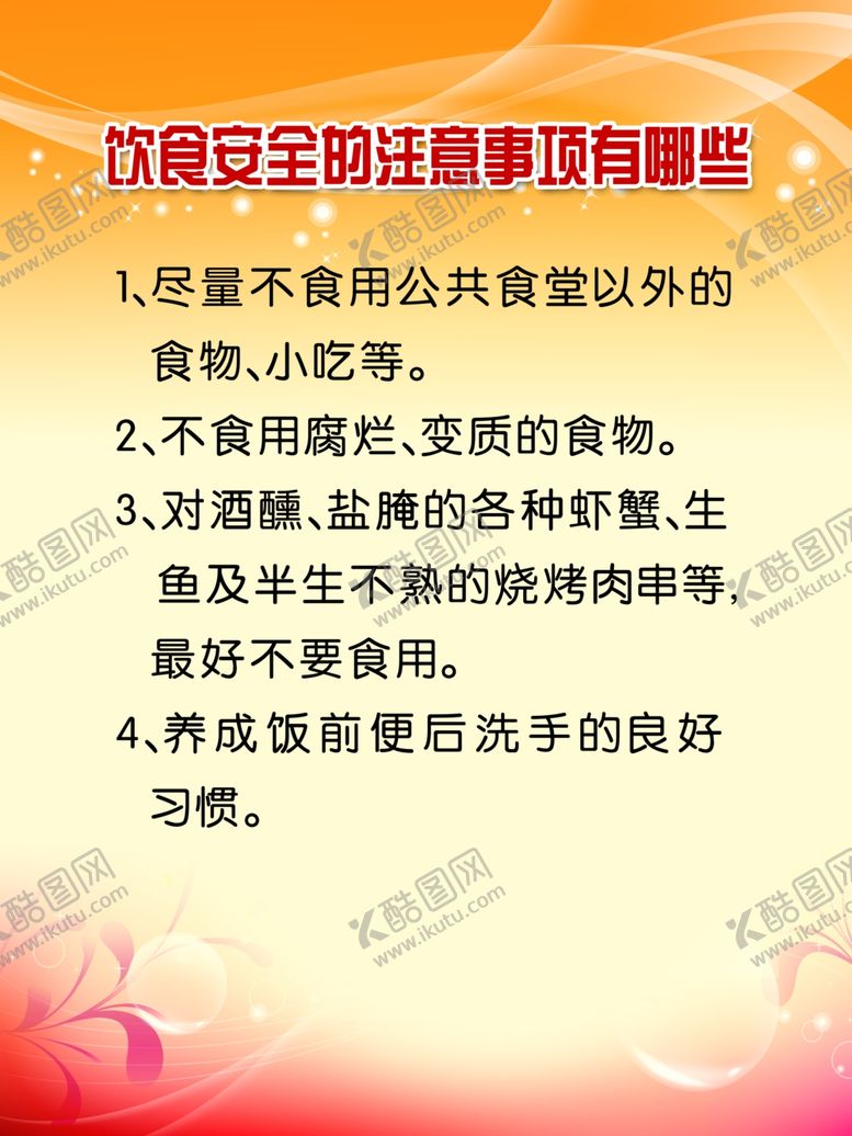 编号：49692709141832506600【酷图网】源文件下载-饮食安全