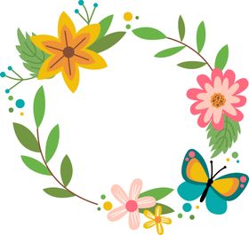 花朵边框免抠图