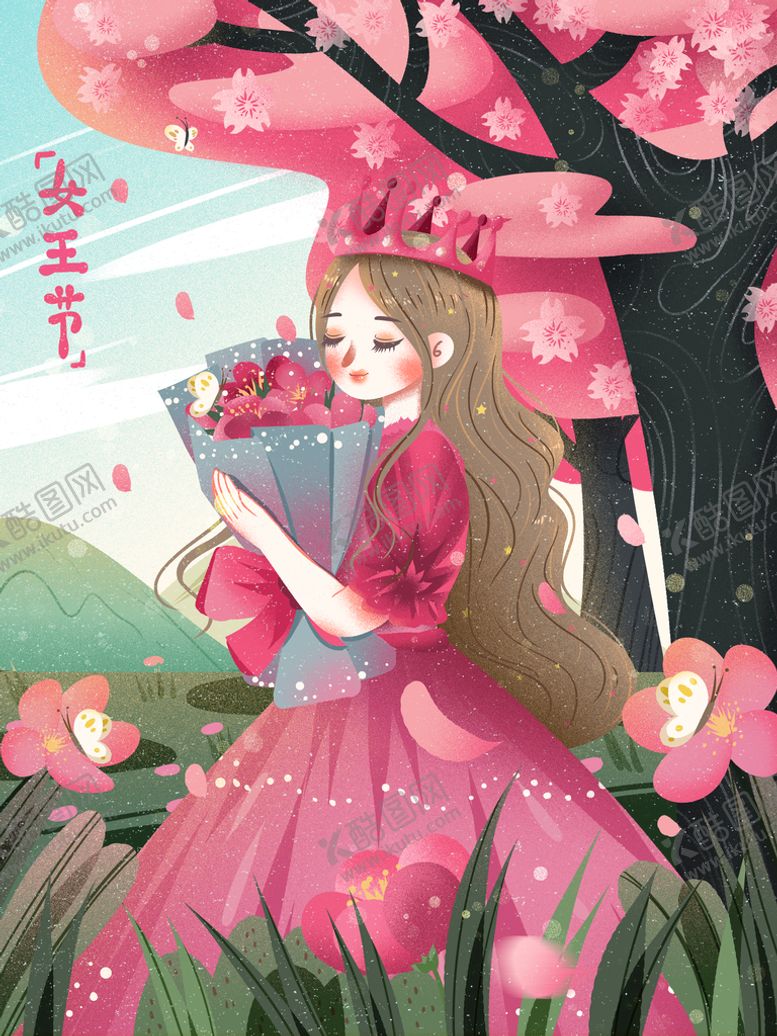 编号：43925109281840020179【酷图网】源文件下载-妇女节插画