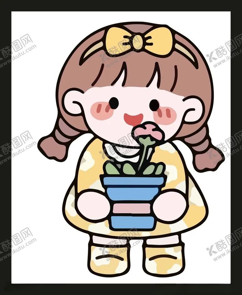编号：51749901291115073981【酷图网】源文件下载-手绘儿童女孩