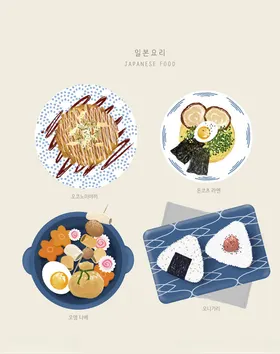 手绘食物