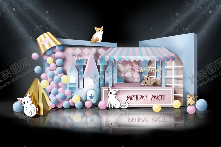 编号：40424904032234568589【酷图网】源文件下载-梦幻儿童房主题装饰布置