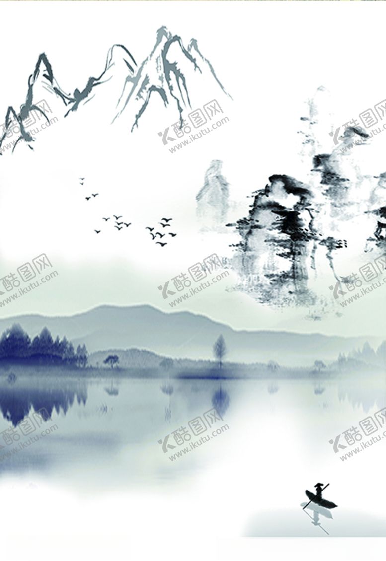 编号：85691904190103259588【酷图网】源文件下载-中国风古典水墨民俗古风装饰画