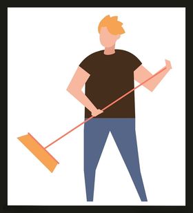 手绘男人男孩卡通卡通动画动画