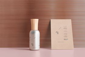化妆品样机海报场景彩