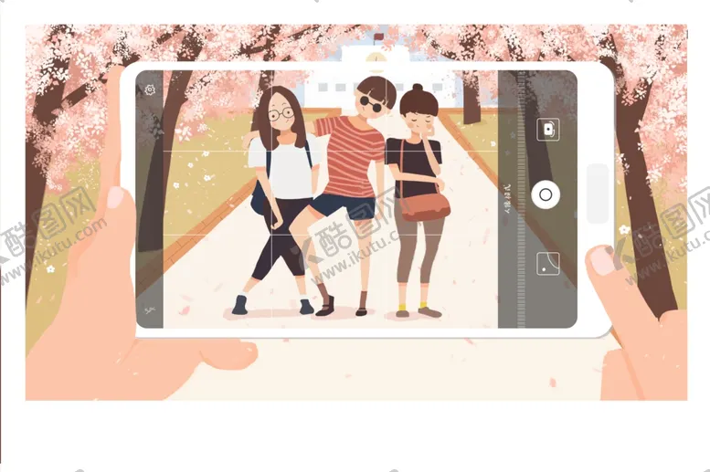 编号：50190907010521003926【酷图网】源文件下载-手绘樱花