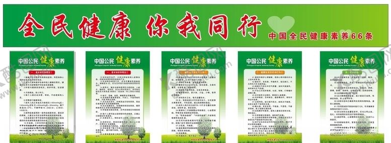 编号：89592404181330022435【酷图网】源文件下载-健康素养66条