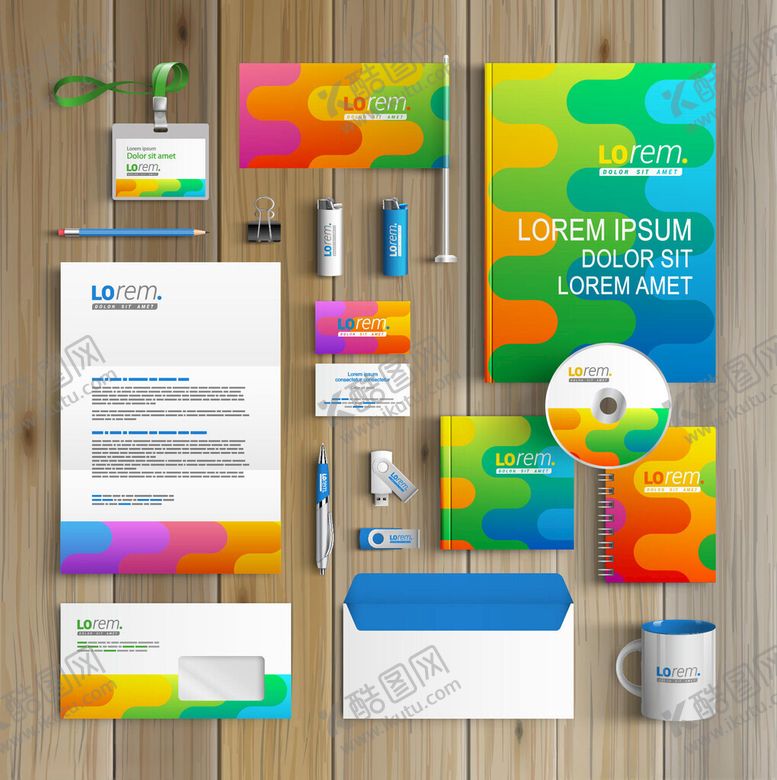 编号：90287404242011526030【酷图网】源文件下载-多彩企业品牌视觉设计套件