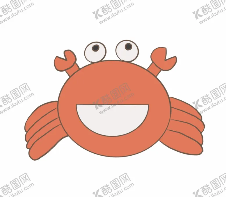 编号：54024902212226343094【酷图网】源文件下载-卡通螃蟹插画