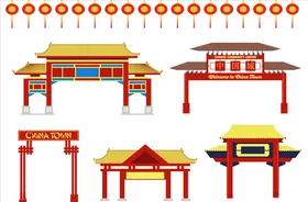 古典仿古牌坊