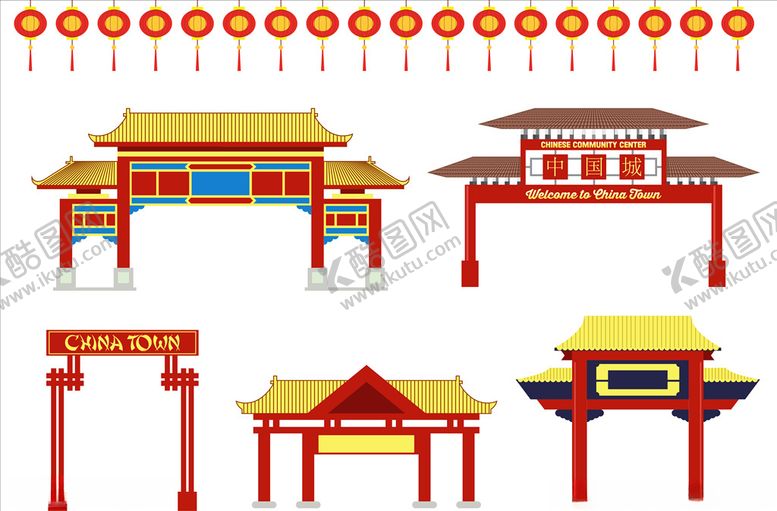 编号：58069110022030202293【酷图网】源文件下载-古典仿古牌坊