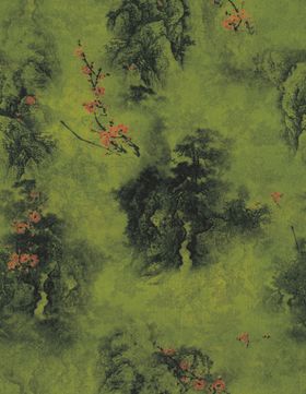 绿色森林花卉图案纹理