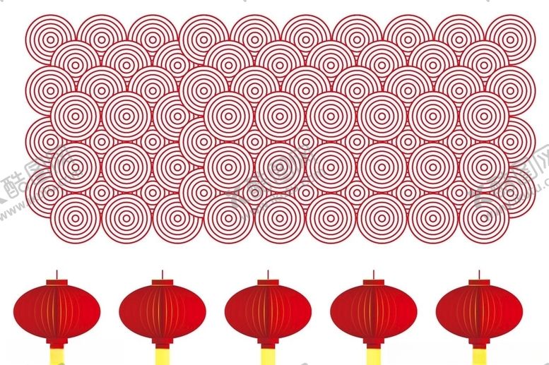 编号：97396406231816037673【酷图网】源文件下载-螺旋纹灯笼
