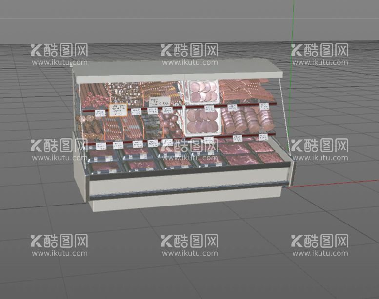 编号：15113510260715373276【酷图网】源文件下载-C4D模型超市货架