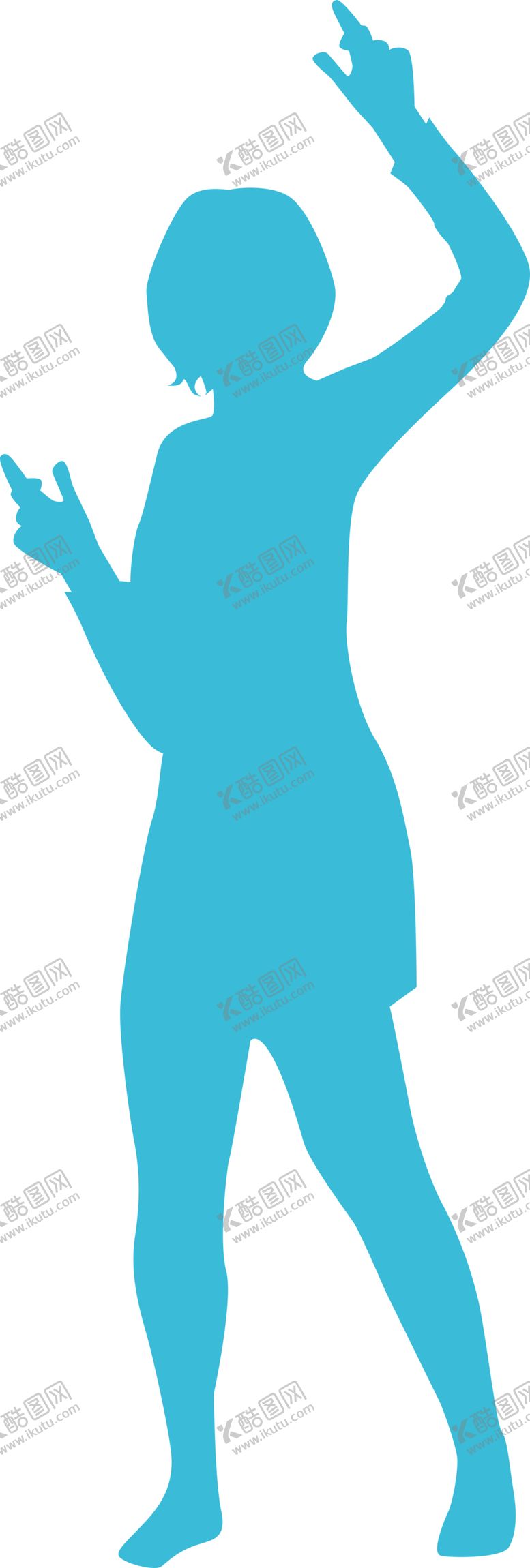 编号：27825505011639321444【酷图网】源文件下载-唱歌跳舞剪影
