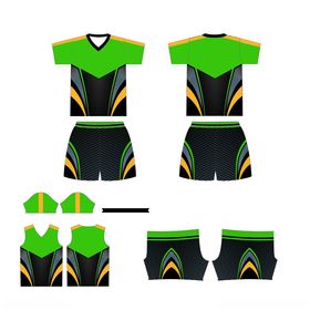 绿色运动套装设计图