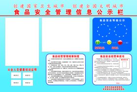 食品安全管理信息公示栏