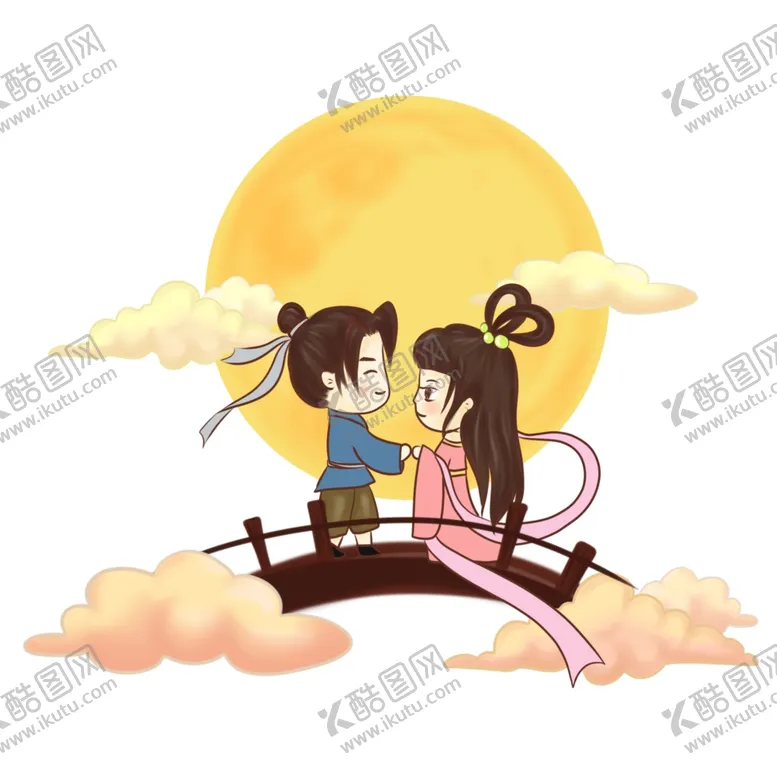 编号：69386806240130302341【酷图网】源文件下载-织女牛郎图标