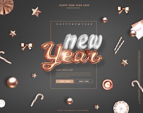 2020新年促销图片海报