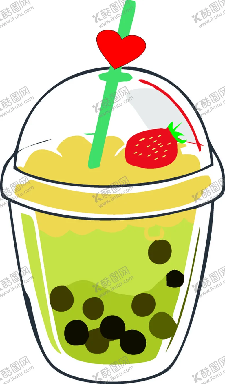 编号：78190212151344366717【酷图网】源文件下载-卡通奶茶