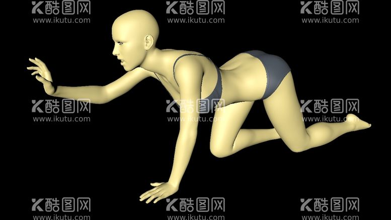 编号：89984710290759152419【酷图网】源文件下载-3D建模女人女孩模型