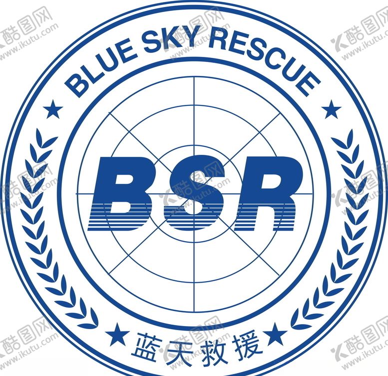 编号：29836010290526328925【酷图网】源文件下载-蓝天救援圆标反色模版