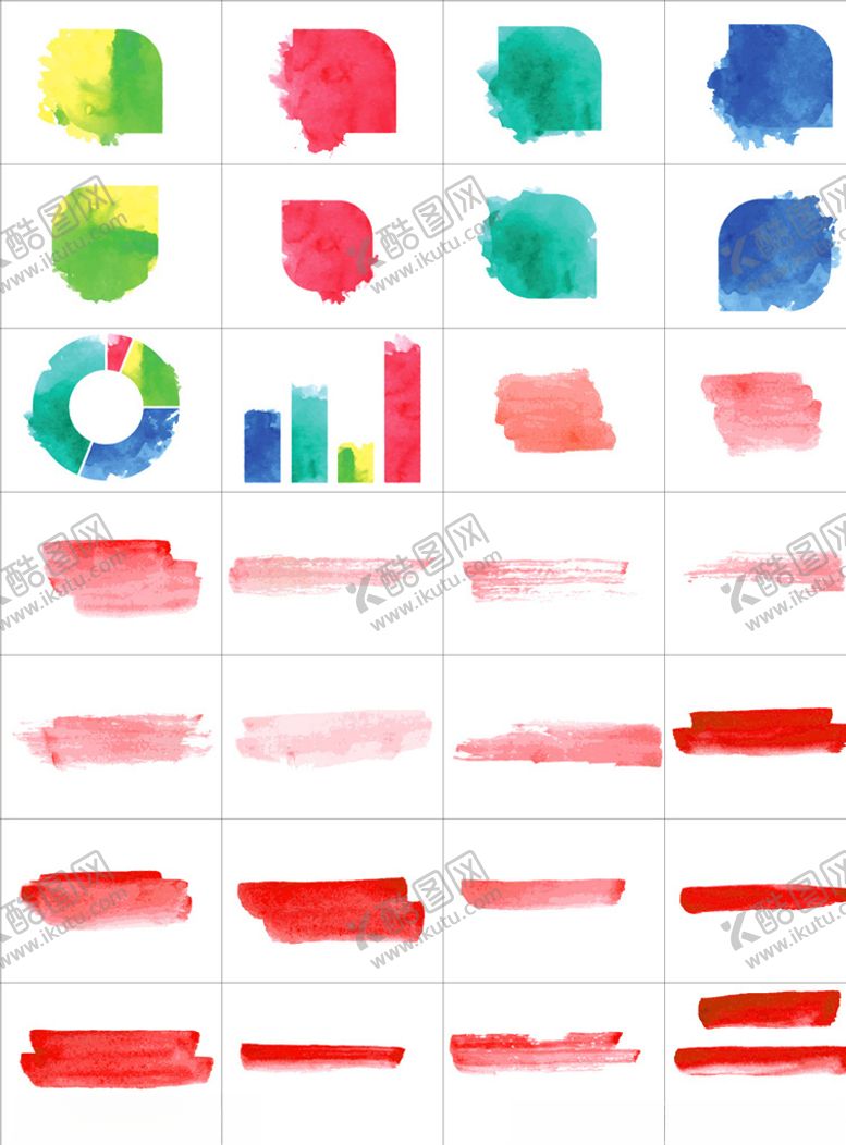 编号：31072310141227056813【酷图网】源文件下载-水彩笔触