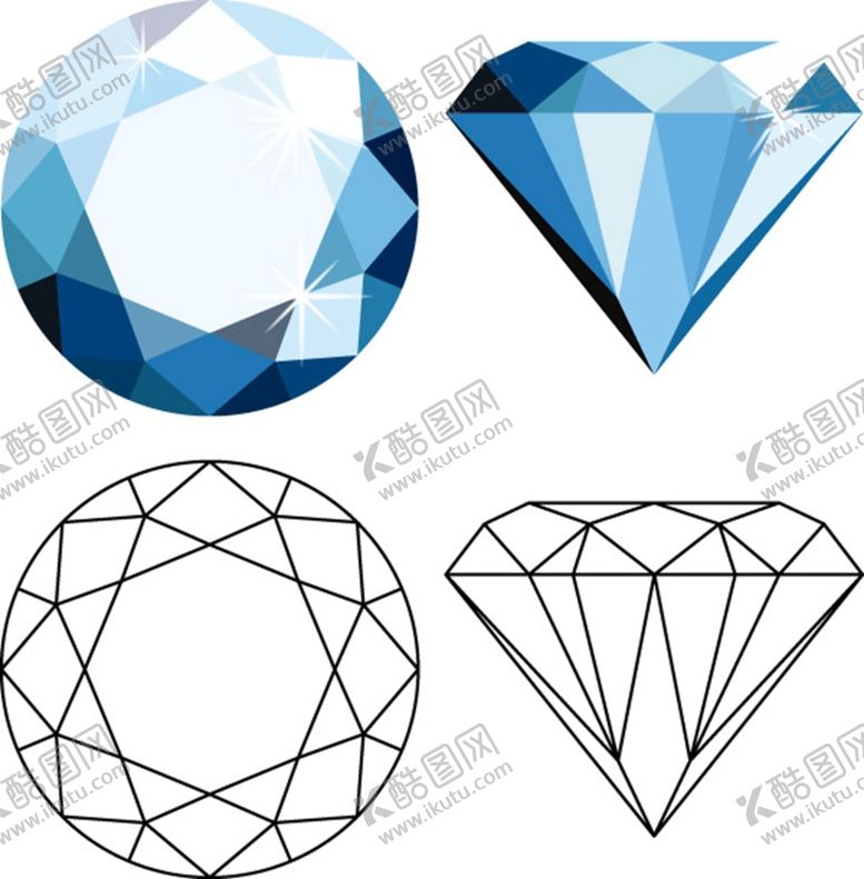 编号：62549009200127123185【酷图网】源文件下载-钻石珠宝矢量