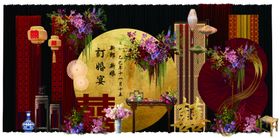 中式婚礼场景布置订婚宴