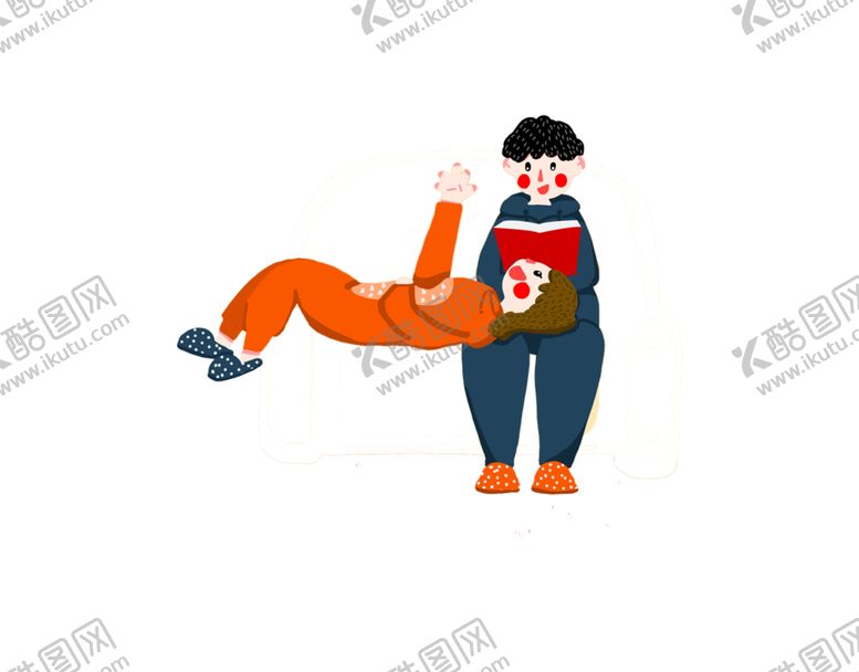 编号：95626403150856065024【酷图网】源文件下载-卡通小情侣