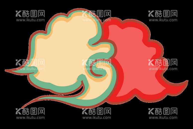 编号：65080110190630448150【酷图网】源文件下载-国潮   祥云    敦煌  