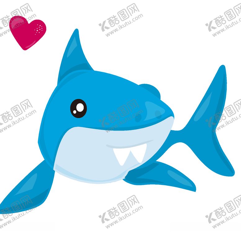 编号：97813209300533206875【酷图网】源文件下载-鲨鱼卡通手绘矢量素材