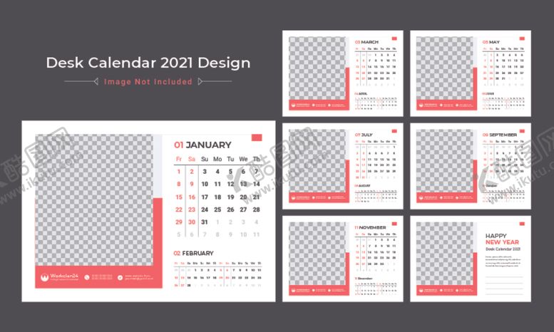 编号：70741209180257574609【酷图网】源文件下载-2021年日历