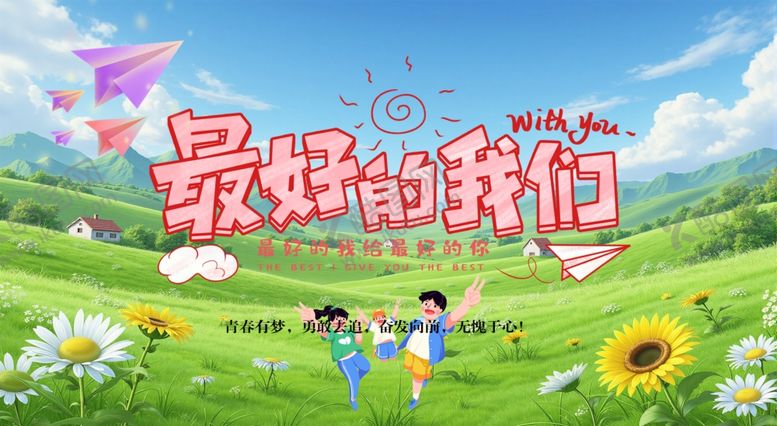 编号：37522304051021265799【酷图网】源文件下载-青春校园美好时光